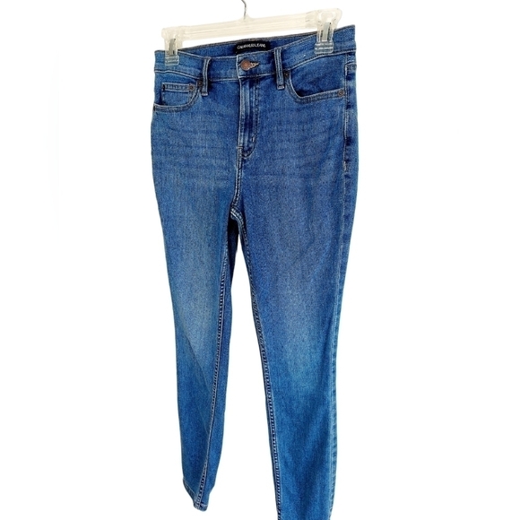 Calvin Klein Repreve Jeans Sz 6 / 28 Womens Blue Stretch Denim Mid Rise Skinny - Picture 2 of 12